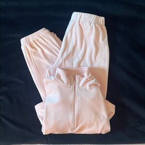 Forever 21 Pink Hoodie and Joggers Set Sz S